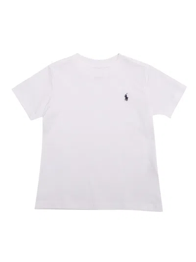 Polo Ralph Lauren Kids' White T-shirt With Logo