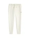 Polo Ralph Lauren White Tapered Trousers With Drawstring Waist In White