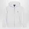 Polo Ralph Lauren White Zip-up Sweatshirt In Cotton Blend In White