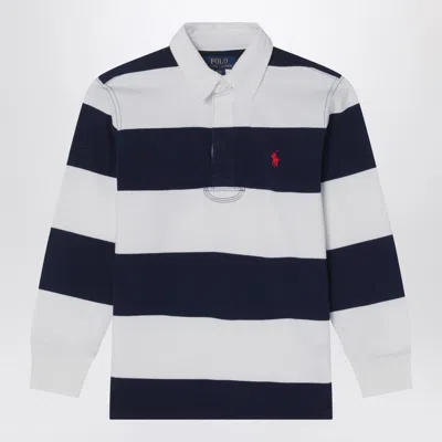 Polo Ralph Lauren White/navy Blue Striped Polo