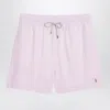 Polo Ralph Lauren White/pink Striped Swim Trunks