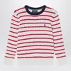 Polo Ralph Lauren Striped Cable-knit Jumper In White