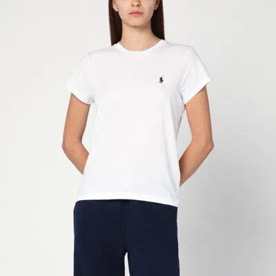 Polo Ralph Lauren White Cotton T Shirt With Logo