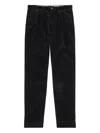 Polo Ralph Lauren Whitman Pleated Corduroy Trousers In Black