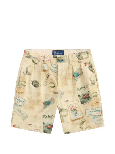 Polo Ralph Lauren Kids' Whitman Printed Shorts In Blue