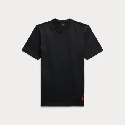 Polo Ralph Lauren Wicking Stretch Crewneck Undershirt In Black