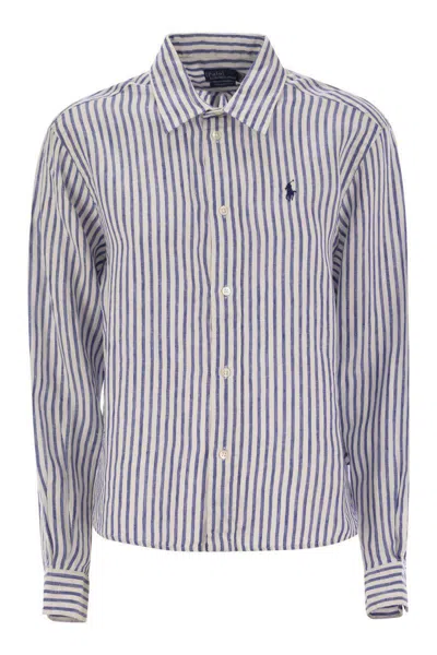 Polo Ralph Lauren Wide And Short Vichy Linen Shirt