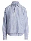 Polo Ralph Lauren Multicolor Striped Linen Shirt With Button-down Front In Multicolor
