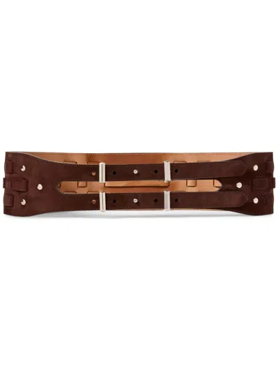 Polo Ralph Lauren Wide Belt In Brown