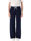 Polo Ralph Lauren Navy Blue Cotton Blend Joggers In Black