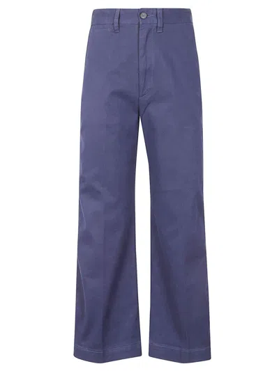 Polo Ralph Lauren Relaxed Fit Cropped Chinos In Purple