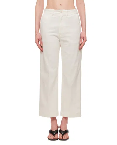Polo Ralph Lauren Chino Wide Leg Trousers In White