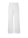 Polo Ralph Lauren Flared Cropped Trousers In White