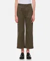 Polo Ralph Lauren Wide Leg Cropped Chino Pants In Grün