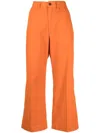 Polo Ralph Lauren Wide-leg Cropped Chinos In 橘色