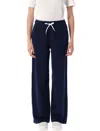 Polo Ralph Lauren Wide-leg Drawstring Track Pants In Black