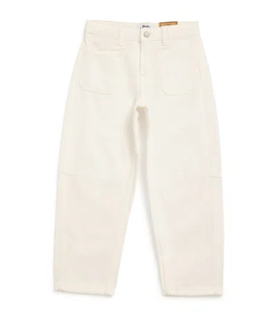 Polo Ralph Lauren Kids' Wide-leg Jeans In Blue