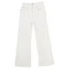 Polo Ralph Lauren Wide Leg Jeans In White Cotton In White