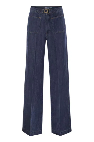 POLO RALPH LAUREN POLO RALPH LAUREN WIDE-LEG JEANS WITH BELL BOTTOMS