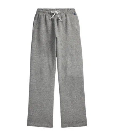 Polo Ralph Lauren Wide Leg Jogging Bottoms In Gray