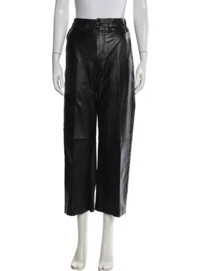 Pre-owned Polo Ralph Lauren Wide Leg Pants In Black