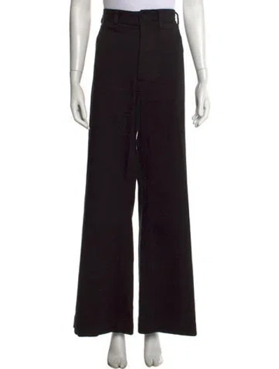 Pre-owned Polo Ralph Lauren Wide Leg Pants In Black