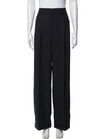 Pre-owned Polo Ralph Lauren Wide Leg Pants In Black