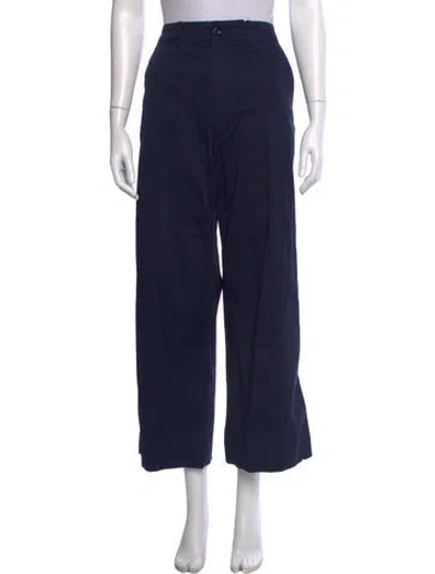 Pre-owned Polo Ralph Lauren Wide Leg Pants In Blue