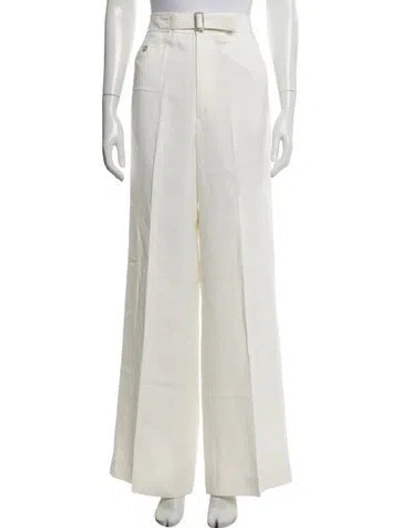 Pre-owned Polo Ralph Lauren Wide Leg Pants In Neutrals