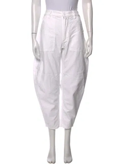 Pre-owned Polo Ralph Lauren Wide Leg Pants In White