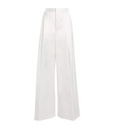 Polo Ralph Lauren Wide-leg Tailored Trousers In White