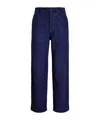 Polo Ralph Lauren Wide-leg Trousers In Navy Blue