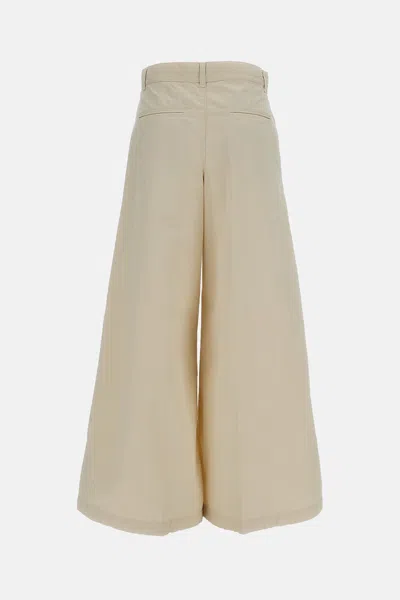 Polo Ralph Lauren Wide Leg Trousers In Nude