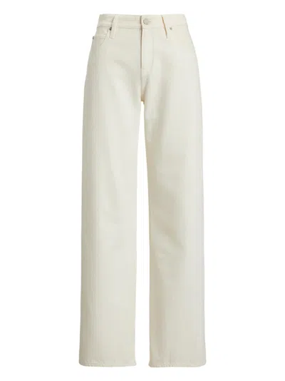 Polo Ralph Lauren Wide-leg White Denim Jeans
