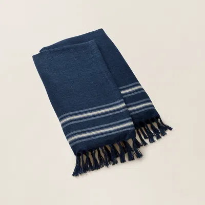 Polo Ralph Lauren Wilhelm Throw Blanket In True Navy