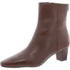 Polo Ralph Lauren Willa-bo-bte Womens Zipper Leather Ankle Boots In Multi