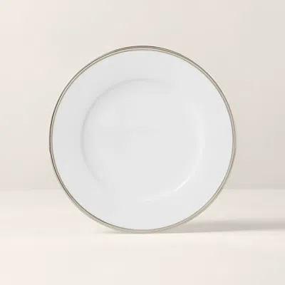 Polo Ralph Lauren Wilshire Dinner Plate In Silver/white