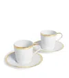 Polo Ralph Lauren Wilshire Espresso Cup And Saucer In Gold