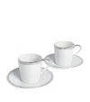 Polo Ralph Lauren Wilshire Espresso Cup And Saucer In Silver