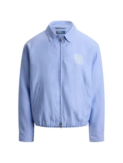 Polo Ralph Lauren Wimbledon Bayport Embroidered Jacket In Blue