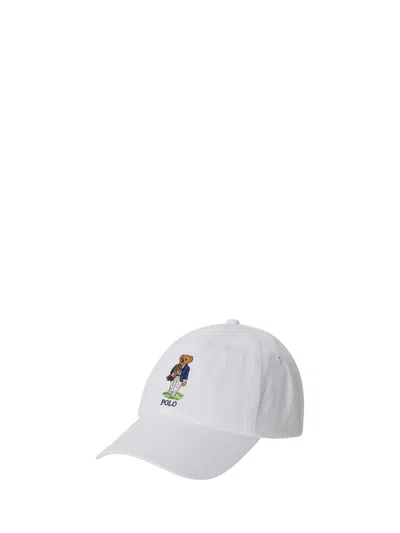 Polo Ralph Lauren Wimbledon Logo-embroidered Leather-trimmed Cotton-twill Baseball Cap In White