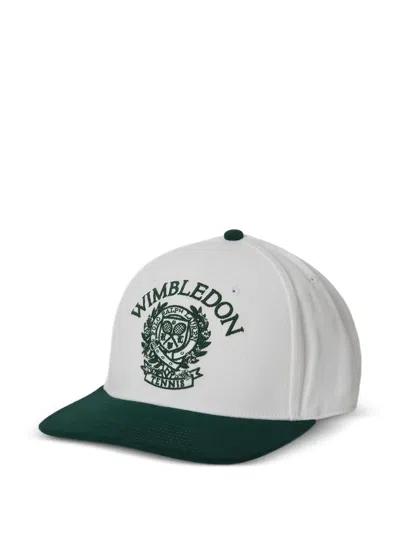 Polo Ralph Lauren Rlx Ralph Lauren X Wimbledon Crest Baseball Cap In White