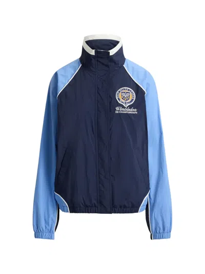 Polo Ralph Lauren Wimbledon Logo Jacket In Blue