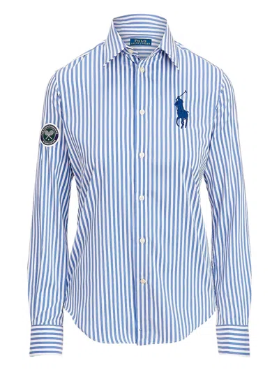 Polo Ralph Lauren Wimbledon Shirt In Blue