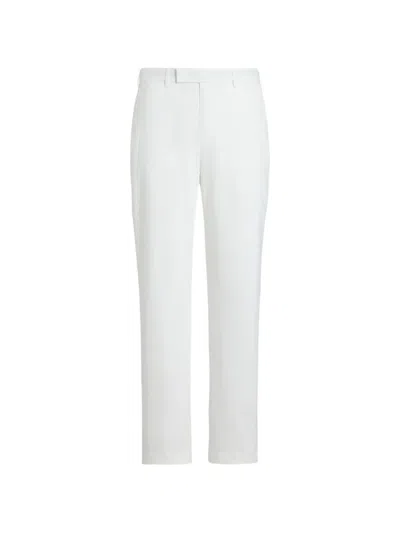 Polo Ralph Lauren Wimbledon Straight-fit Trousers In White