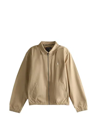 Polo Ralph Lauren Windbreacker Jacket In Neutral