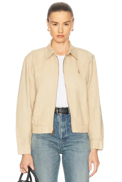 Polo Ralph Lauren Windbreaker Jacket In Brown