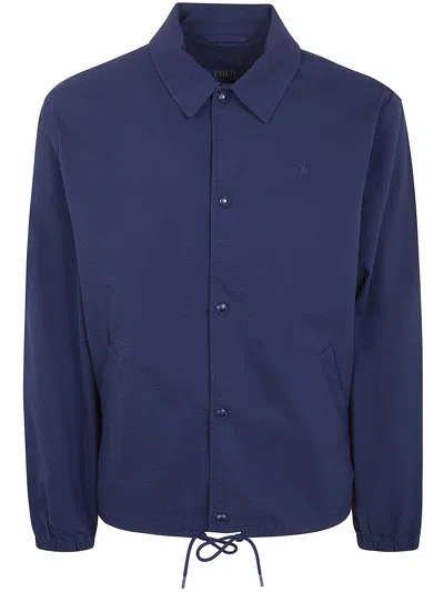 Polo Ralph Lauren Windbreaker Jacket In Blue