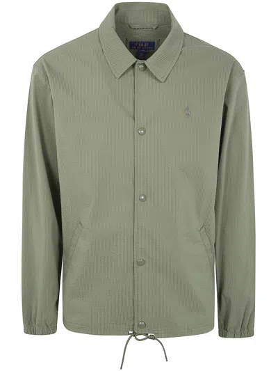 Polo Ralph Lauren Windbreaker Jacket In Green