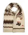Polo Ralph Lauren Winter Bear Intarsia Scarf In Neutral